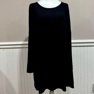 REBORN J Black Oversized Tunic (M)